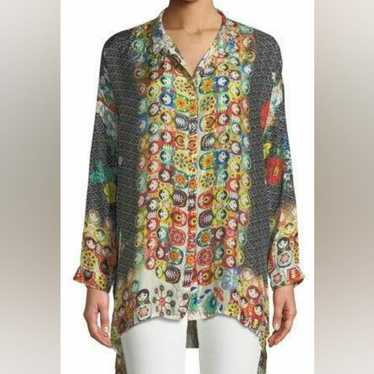 Johnny Was Babette silk tunic with Russian nestin… - image 1