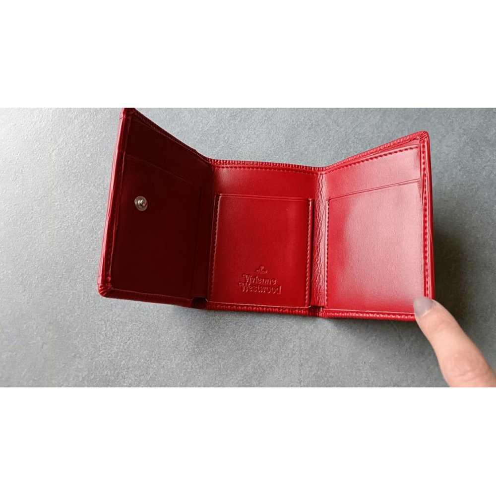 Vivienne Westwood-最高のプレゼント Vegan Leather Half-Wallet Vegan leather wallet Vivienne Westwood Red in Vegan leather