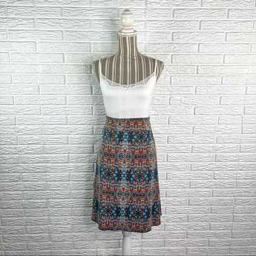 Soybu Multicolored Patterned Midi Skirt Plus Size… - image 1