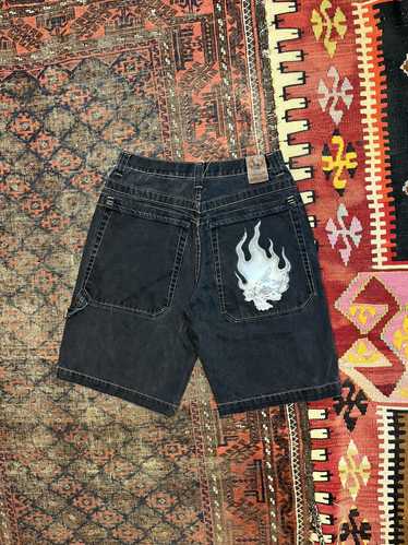 JNCO JEANS ブラック ショートパンツ JNCO JEANS ハーフパンツ バギーショーツブラック W36ベトナム製