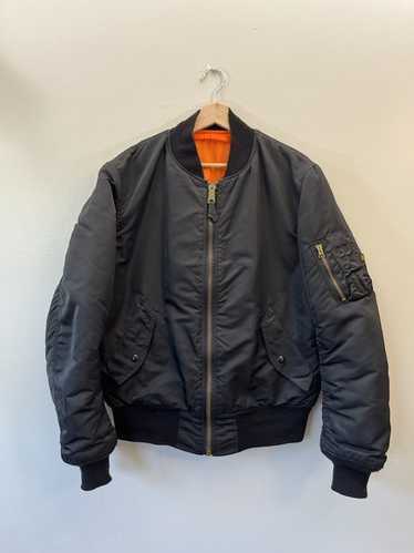 80sUSA製USAF MA-1 BRANDED GARMENT IDEAL Vintage 80s Alpha Industries MA-1 Bomber Jacket Full Zip