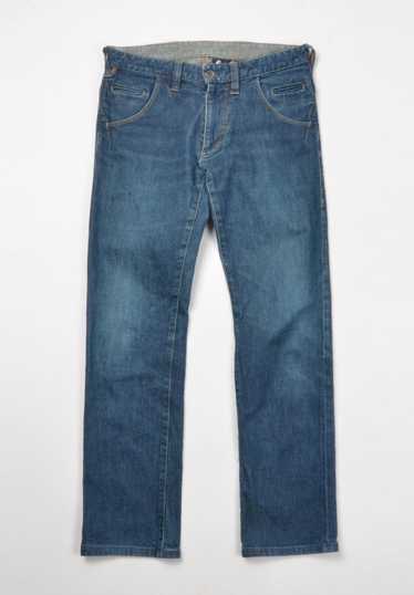 Japanese Brand Custom Culture Abstract Flare Jeans - Gem