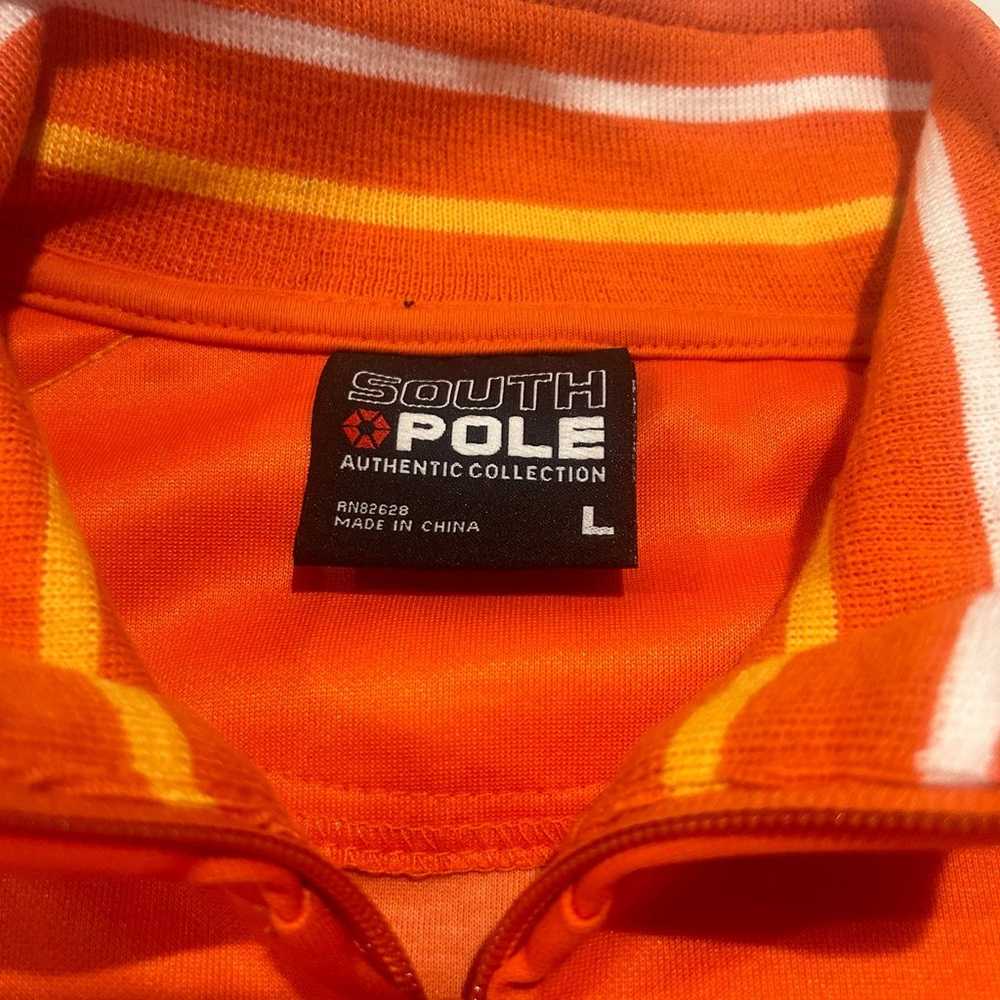 South Pole Men’s Large Orange Yellow Polyester Bl… - image 4