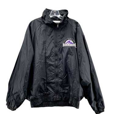 VTG MLB Colorado Rockies Windbreaker Men's Large … - image 1