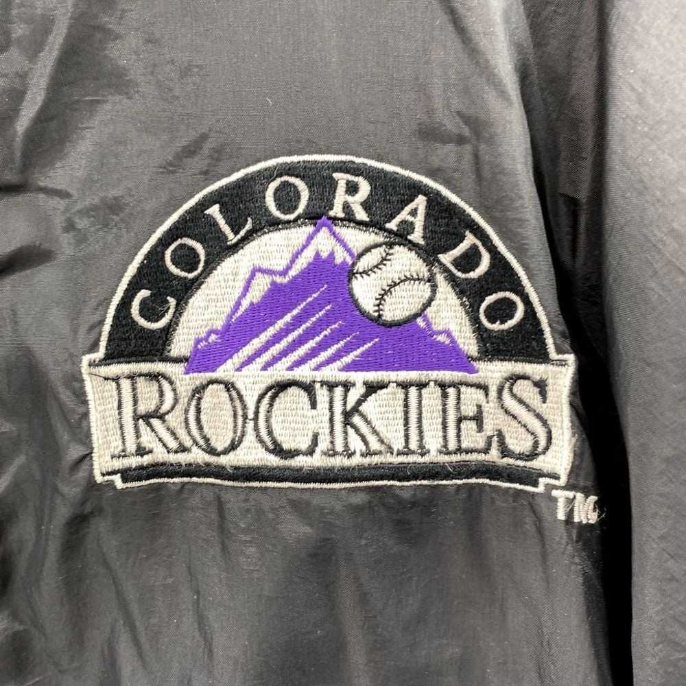 VTG MLB Colorado Rockies Windbreaker Men's Large … - image 2