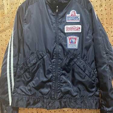80s vintage nylon swingtopjacket men’s L Vintage 80s Swingster Jacket Mens XL Satin Virginia Blue USA