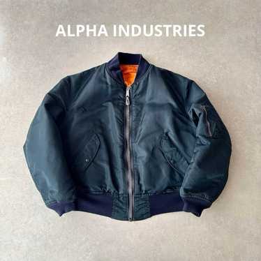 90s Vintage Alpha Industries MA-1 Flight Bomber Jacket