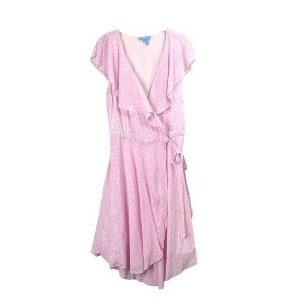 Draper James RSVP Ruffle floral Wrap Dress Sz L p… - image 2