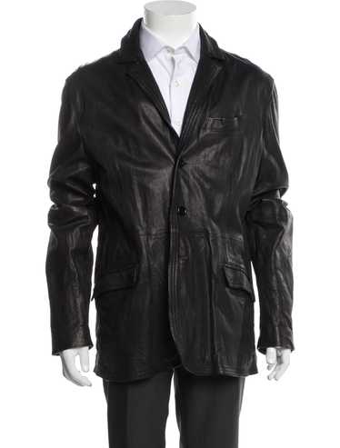 ジャケット・アウター John Galliano leather tailored jacket Men's John Galliano Leather Field Jacket Large Brown Medium