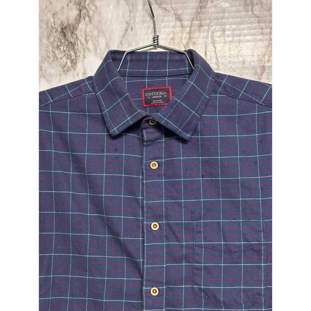 UNTUCKit UNTUCKit Balar Blue Plaid Long sleeve Fl… - image 3