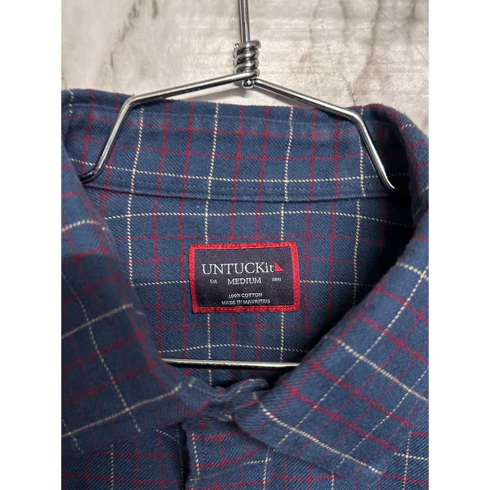 UNTUCKit UNTUCKit Balar Blue Plaid Long sleeve Fl… - image 5