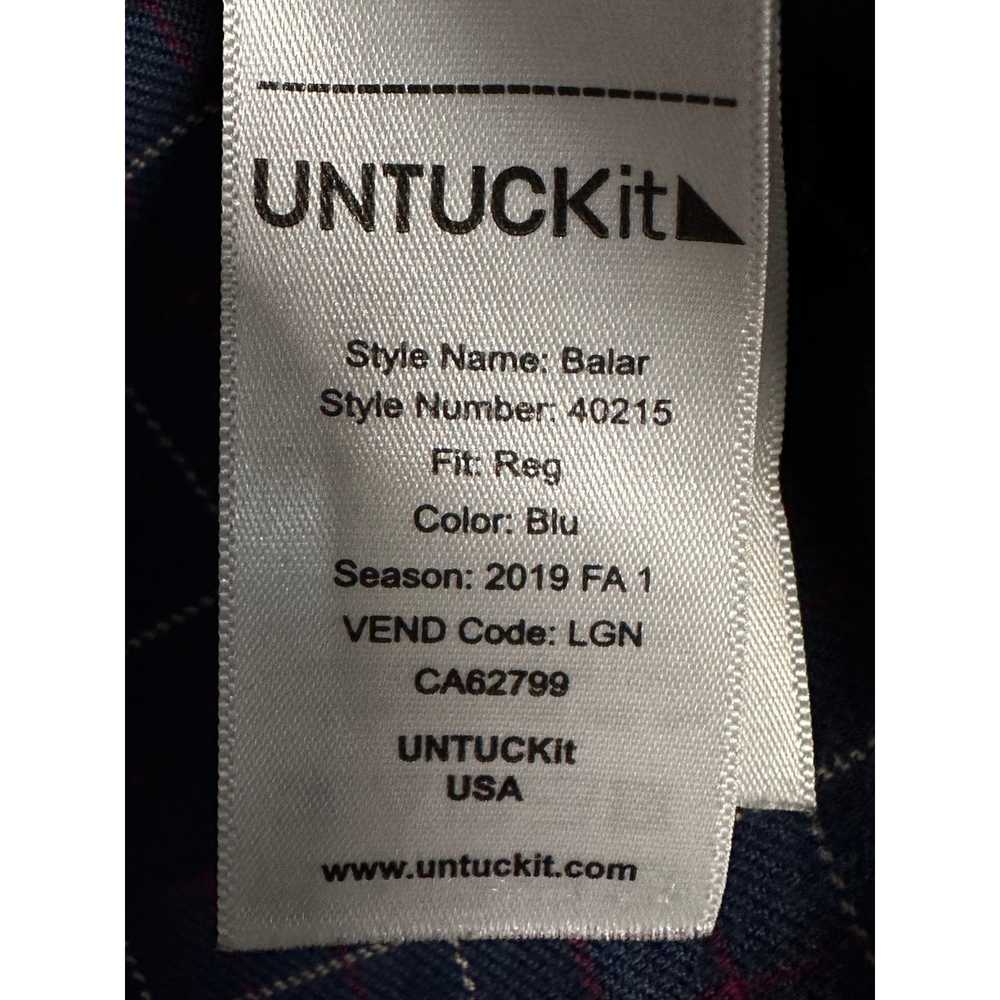 UNTUCKit UNTUCKit Balar Blue Plaid Long sleeve Fl… - image 7