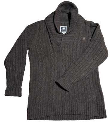 希少【g-star raw】L/CL EAST SHAWL CARDIGAN G Star G Star Shawl Knit Cardigan Filler In Blackrover, $187
