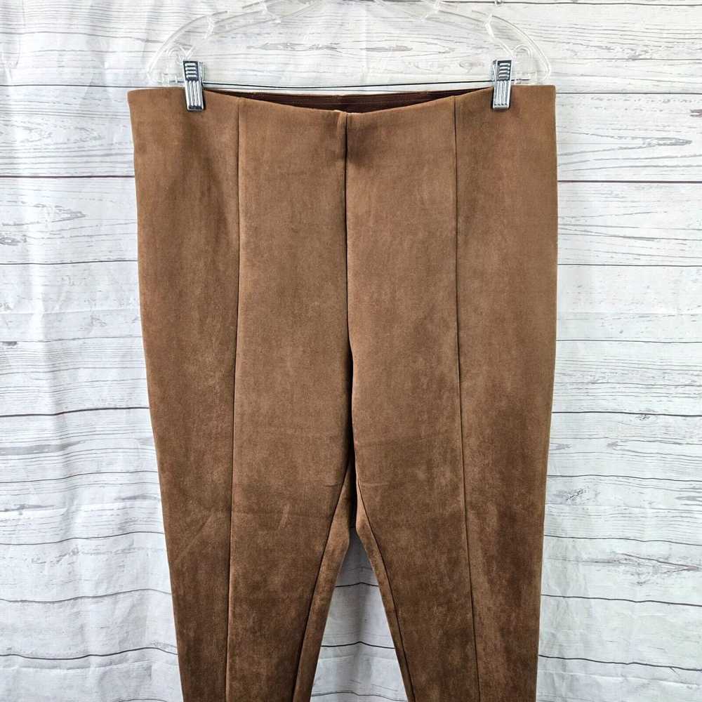 Loft Ann Taylor LOFT Womens Faux Suede Ankle Pant… - image 2