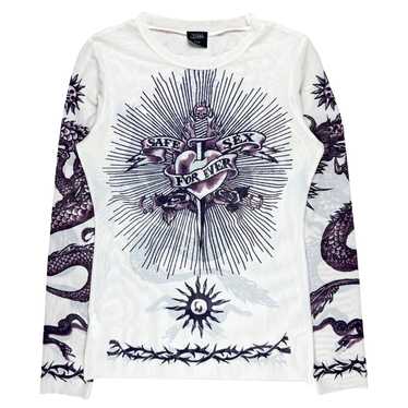 1995 Jean Paul Gaultier Vintage Maille Cyber Dot Top Turtle