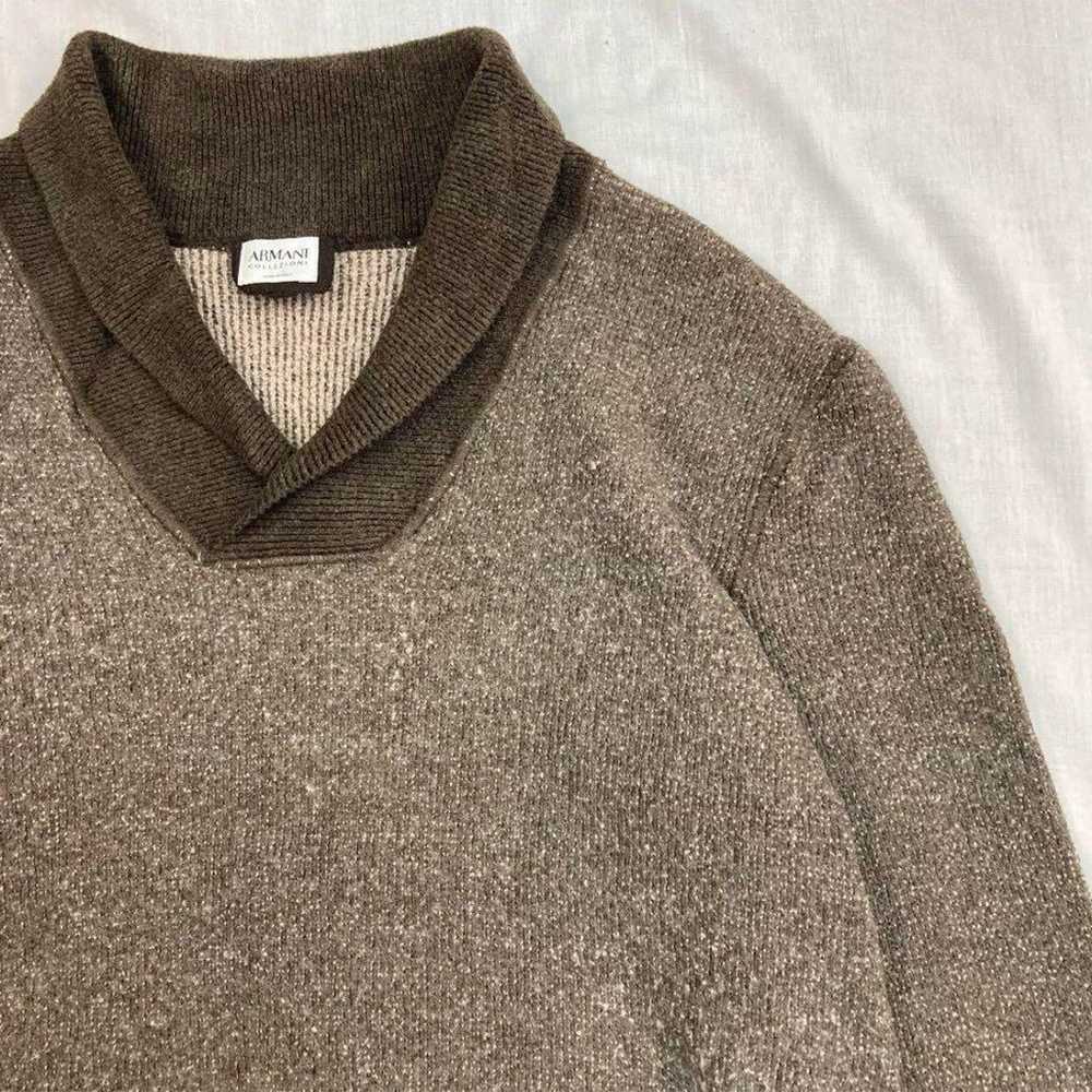 sullen armani collezioni デザインニット ARMANI COLLEZIONI アルマーニ ニット セーター メンズ vネック