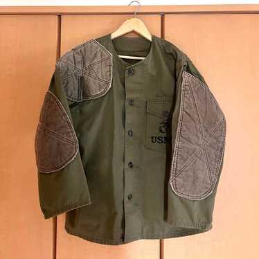 60s 米軍 USMC ステンシル ノーカラー シューティングジャケット