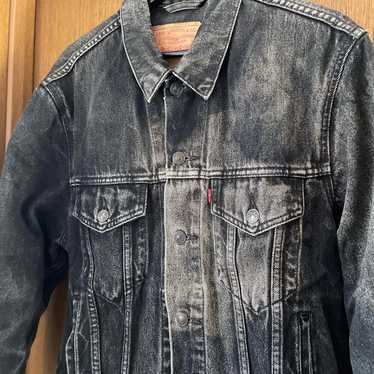 Levi's 70503 XL ダークグレー Levi's 70503-02 Black Denim Jacket 灰 L Levis リーバイス