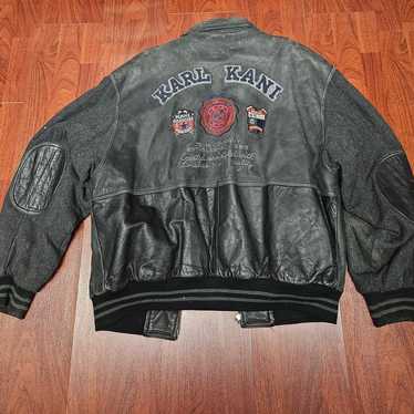 Karl Kani レザージャケット Karl Kani Revives Iconic '90s Leather Varsity Jacket: Photos