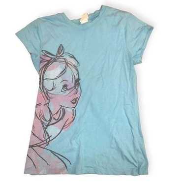 Vintage y2k Disney Alice in wonderland baby tee - image 1