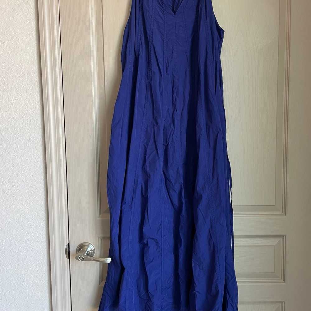 Athleta Canopy Parachute Dress Poseidon Blue Size… - image 1