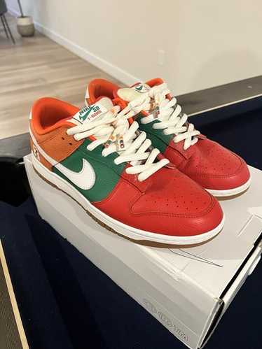 Custom nike dunk, orange - Gem