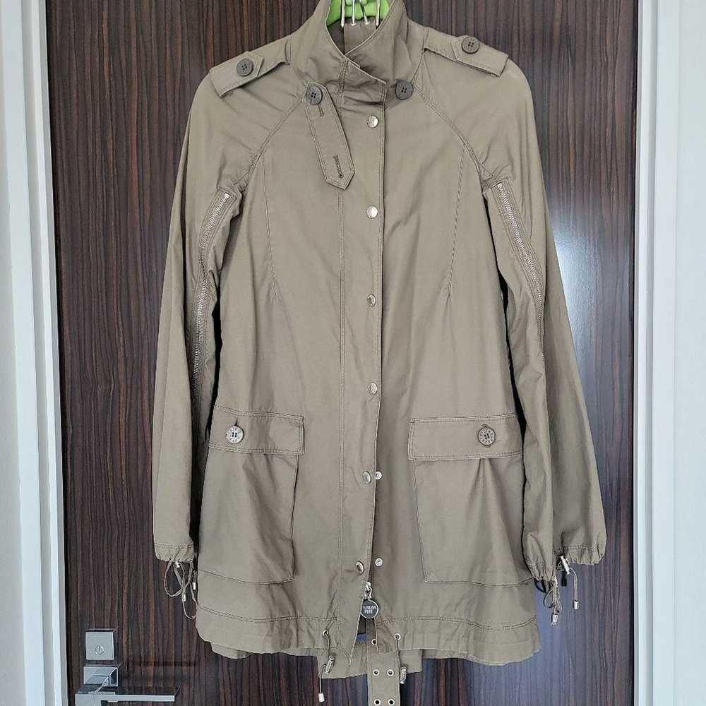 "Patrizia Pepe" Khaki Trench Coat with Front Buttons (Excellent Condition)
