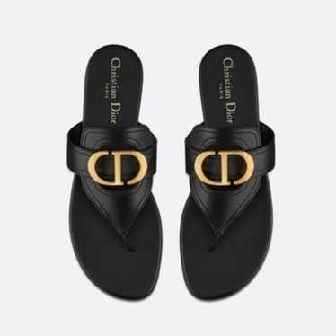 クリスチャンディオール　ミュール　CDロゴ　メタルアイレット　サイズ35.5 クリスチャンディオール ミュール CDロゴ メタルアイレット