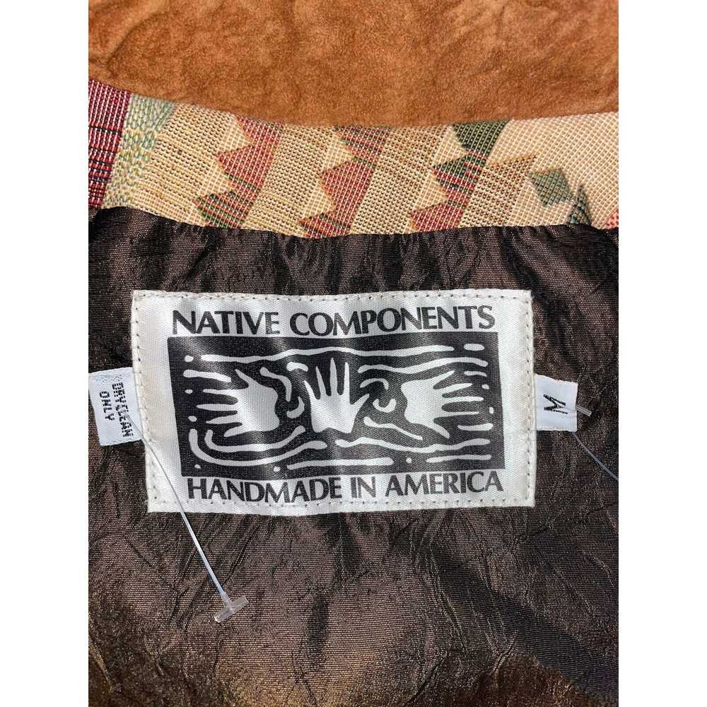 Vintage Native Components Leather Bolero Jacket S… - image 7