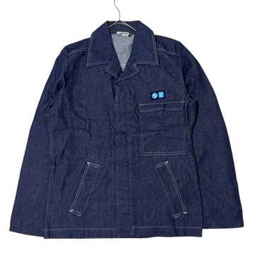 80s French Work Jacket Vintage ユーロ ミリタリー 80s DEADSTOCK MOLESKIN French Work Jacket . Faded Work