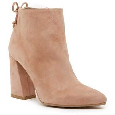 Stuart Weitzman Grandiose Tie Back Suede Heeled B… - image 1