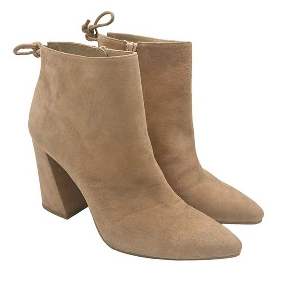 Stuart Weitzman Grandiose Tie Back Suede Heeled B… - image 2