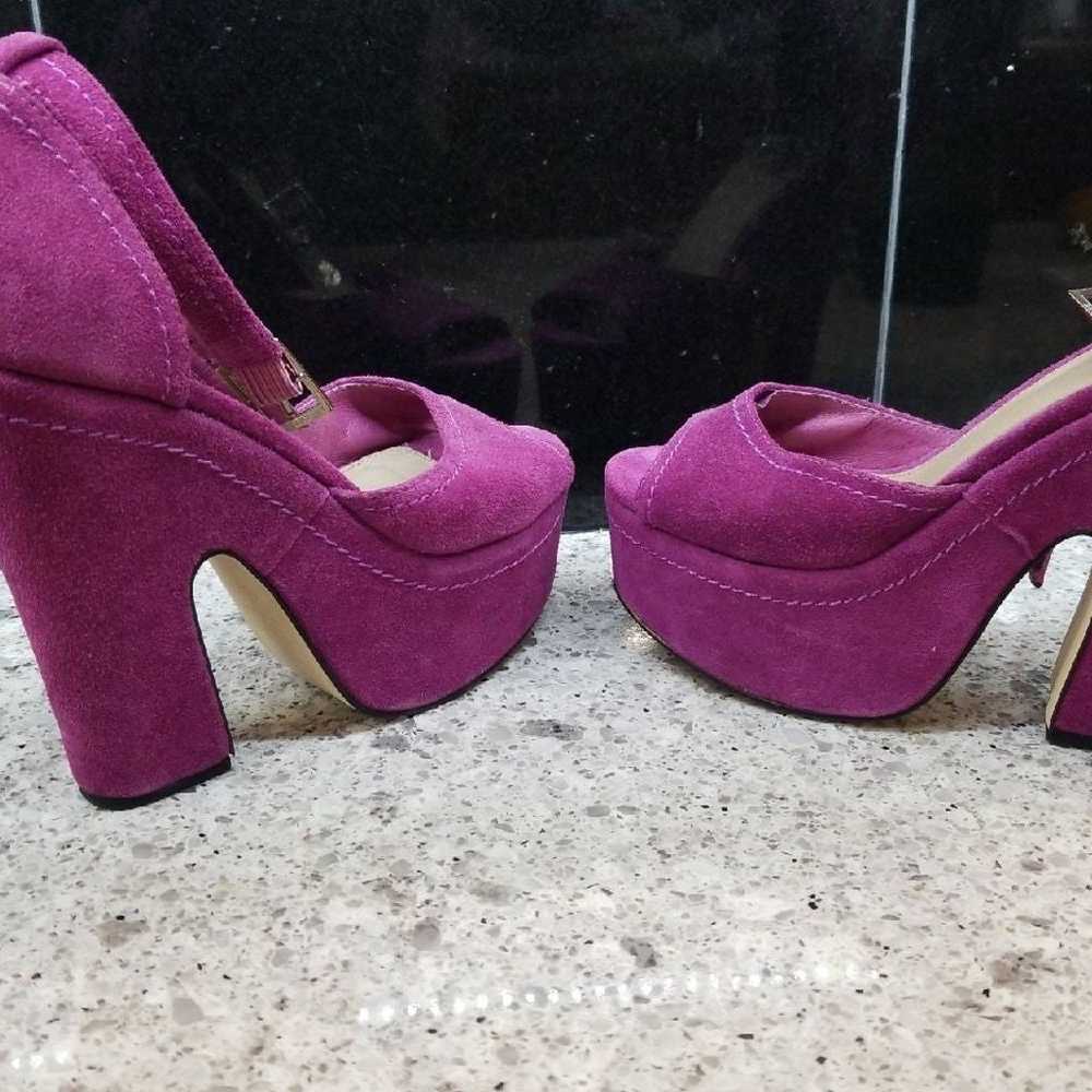 Purple leather shoes - image 1