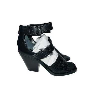 Vince Camuto Black Leather Suraylin Sandal Block … - image 1