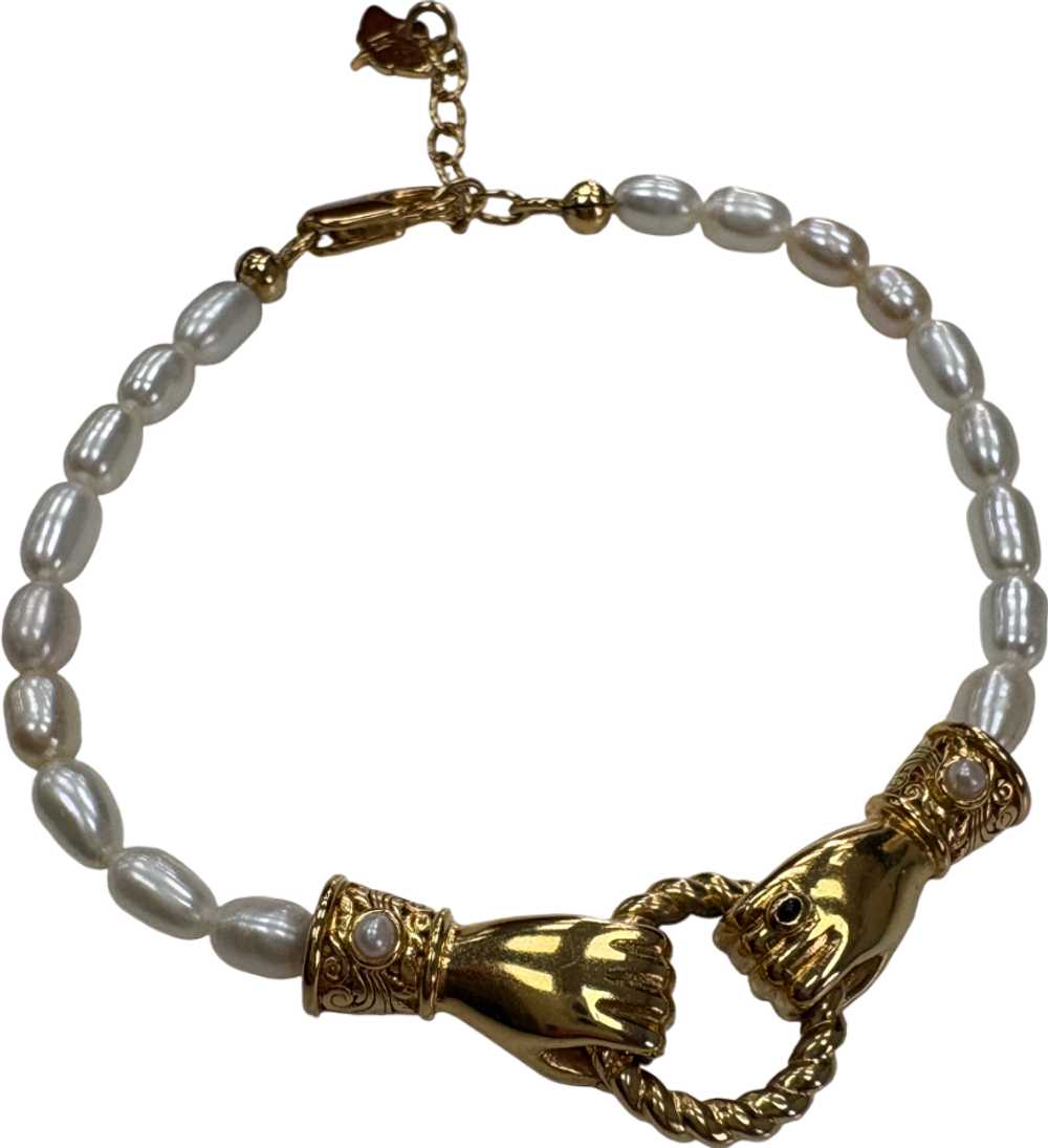 Missoma Harris Reed In Good Hands Pearl Bracelet - image 2