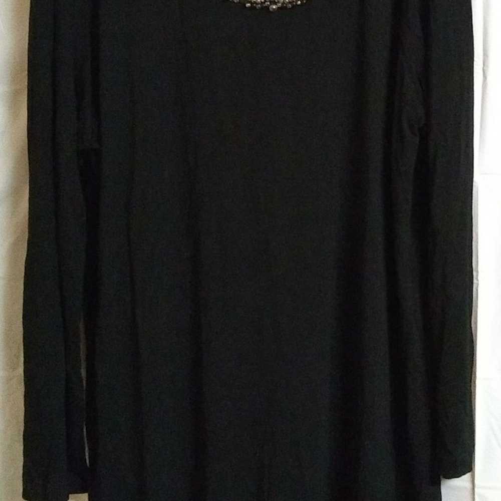 Black Plus Size Beaded Dress 2XL XXL - image 2