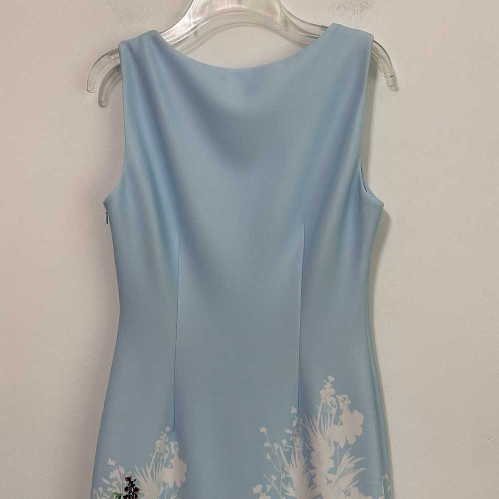 Calvin Klein Dress 8 Sleeveless Blue Floral Scuba… - image 7