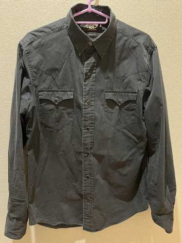 Rrl black western shirt - Gem