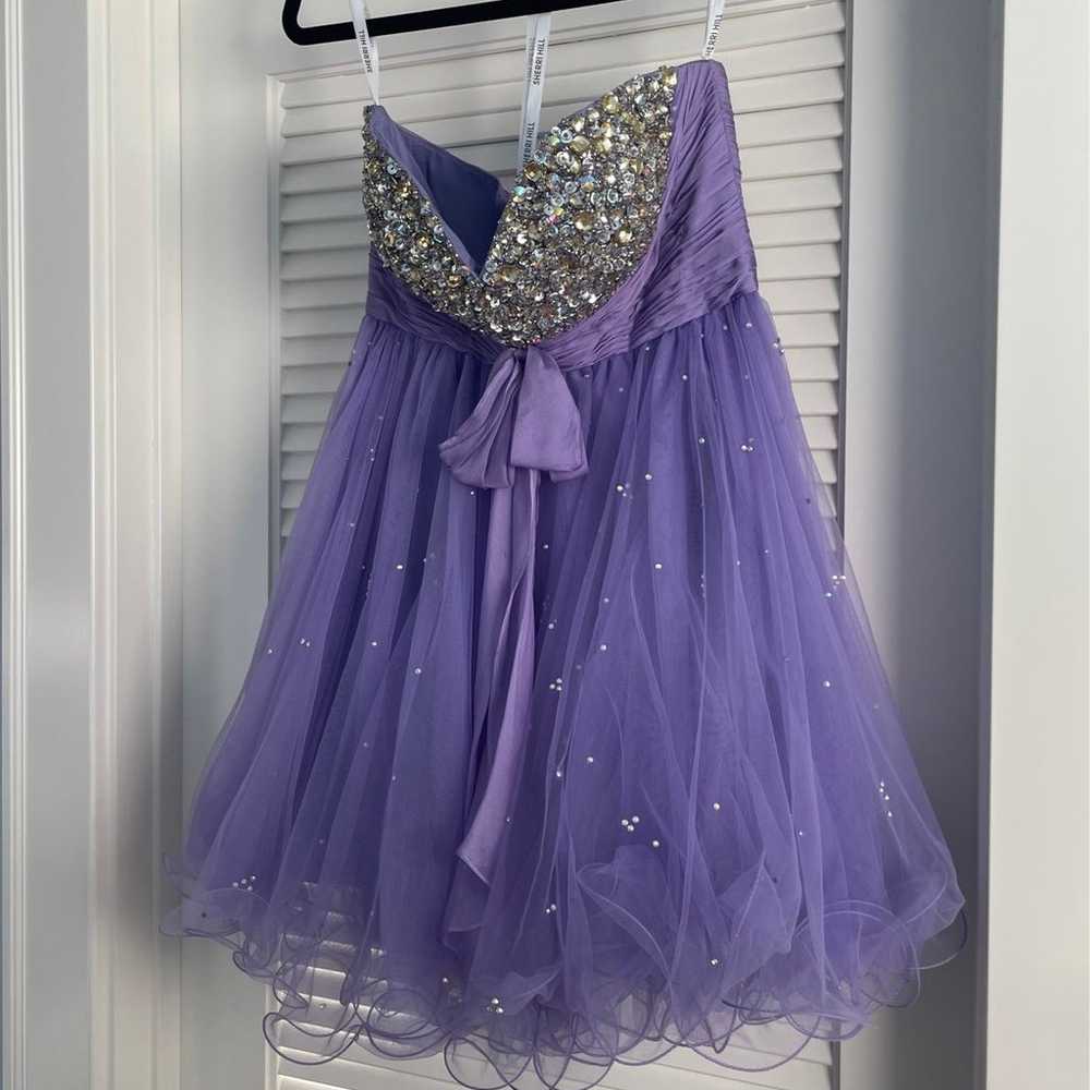 sherri hill purple prom dress - image 1