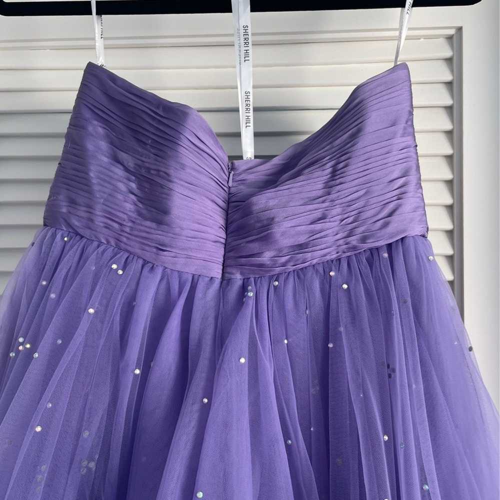 sherri hill purple prom dress - image 7