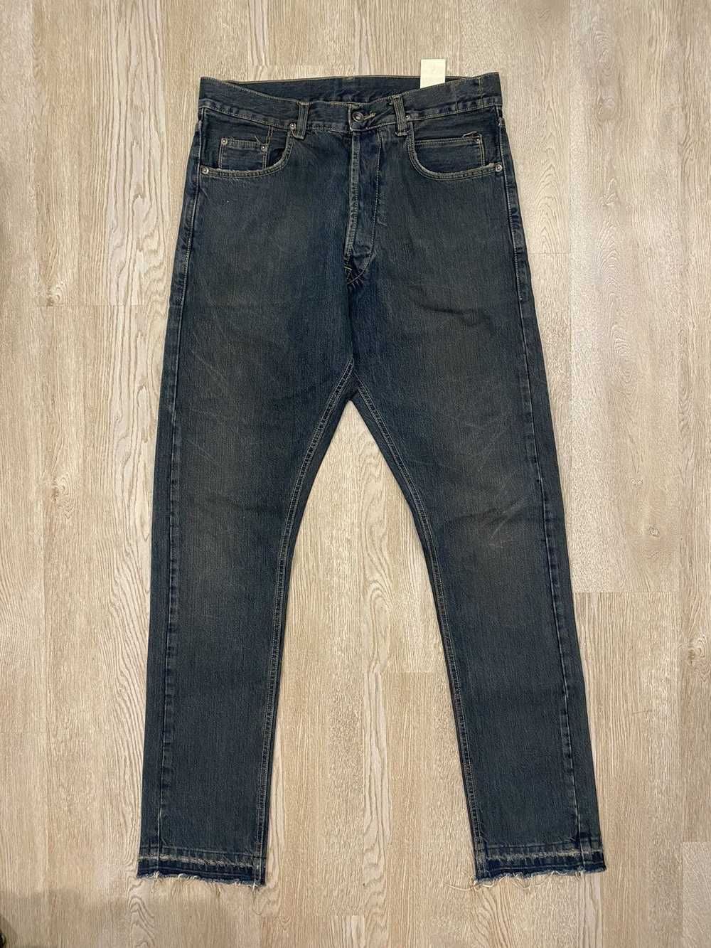 Rick Owens Rick Owens DrkShdw Asphalt Denim Released Hem