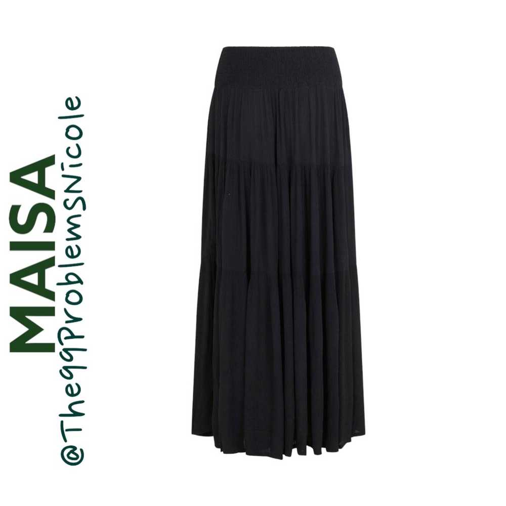 Maisa Copenhagen Sable Tiered Maxi Skirt - image 6