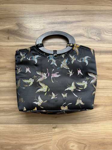 Vintage handbag, japanese silk - Gem