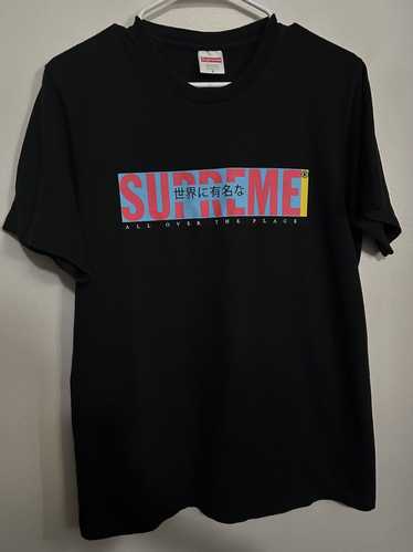 【Supreme】Over Dyed Tee ブラック 送料無料【kse902】 Supreme x Comme Des Garcons Shirt Split Box Logo Tee BLK/WHT