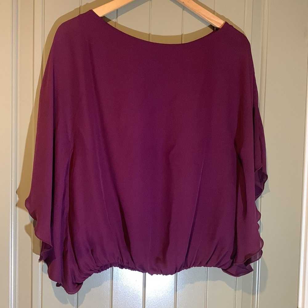 Alice + Olivia Silk Blend Top sz M - image 7