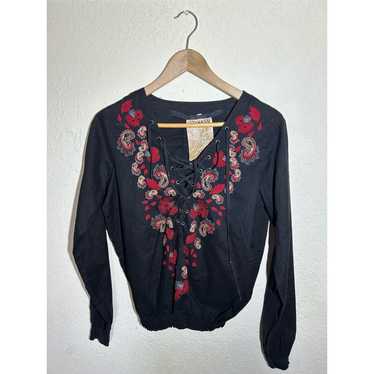 Da-Nang Y2K Floral Blouse Size Small - image 1