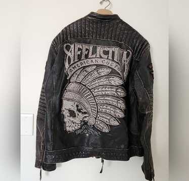 【超貴重】★Affliction レザーライダース　2XL 限定版 #1612 超貴重】☆Affliction レザーライダース 2XL 限定版 #1612