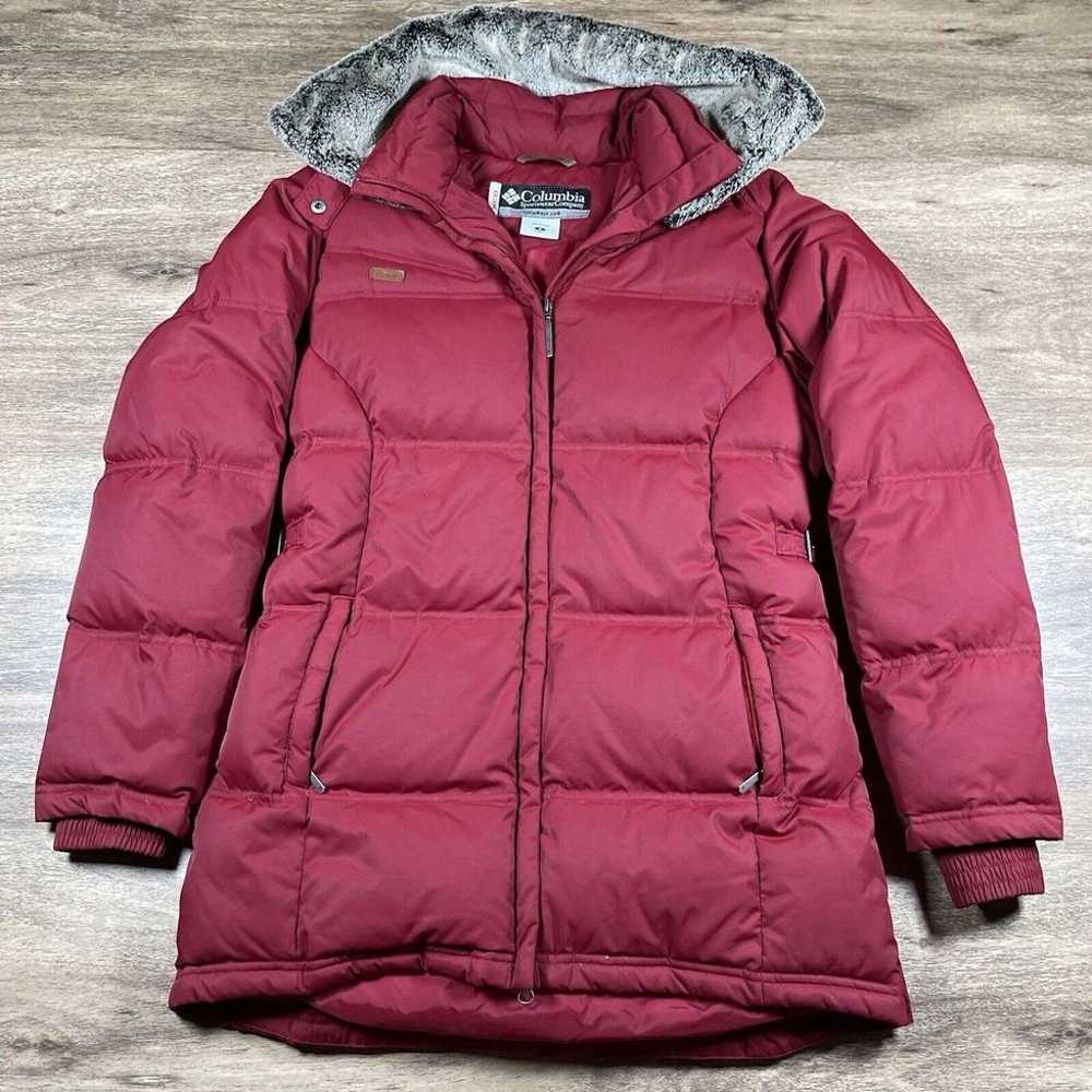 Columbia XCO Women's Medium Red Long Puffer Down … - image 1