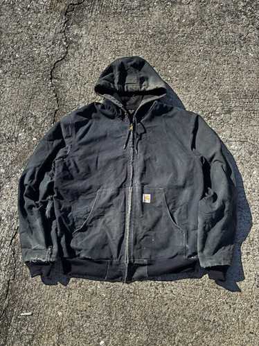 90s VINTAGE CARHARTT JACKET. 価格は交渉可能です Vintage 90s Carhartt J02 BLK Black Arctic Quilt-Lined