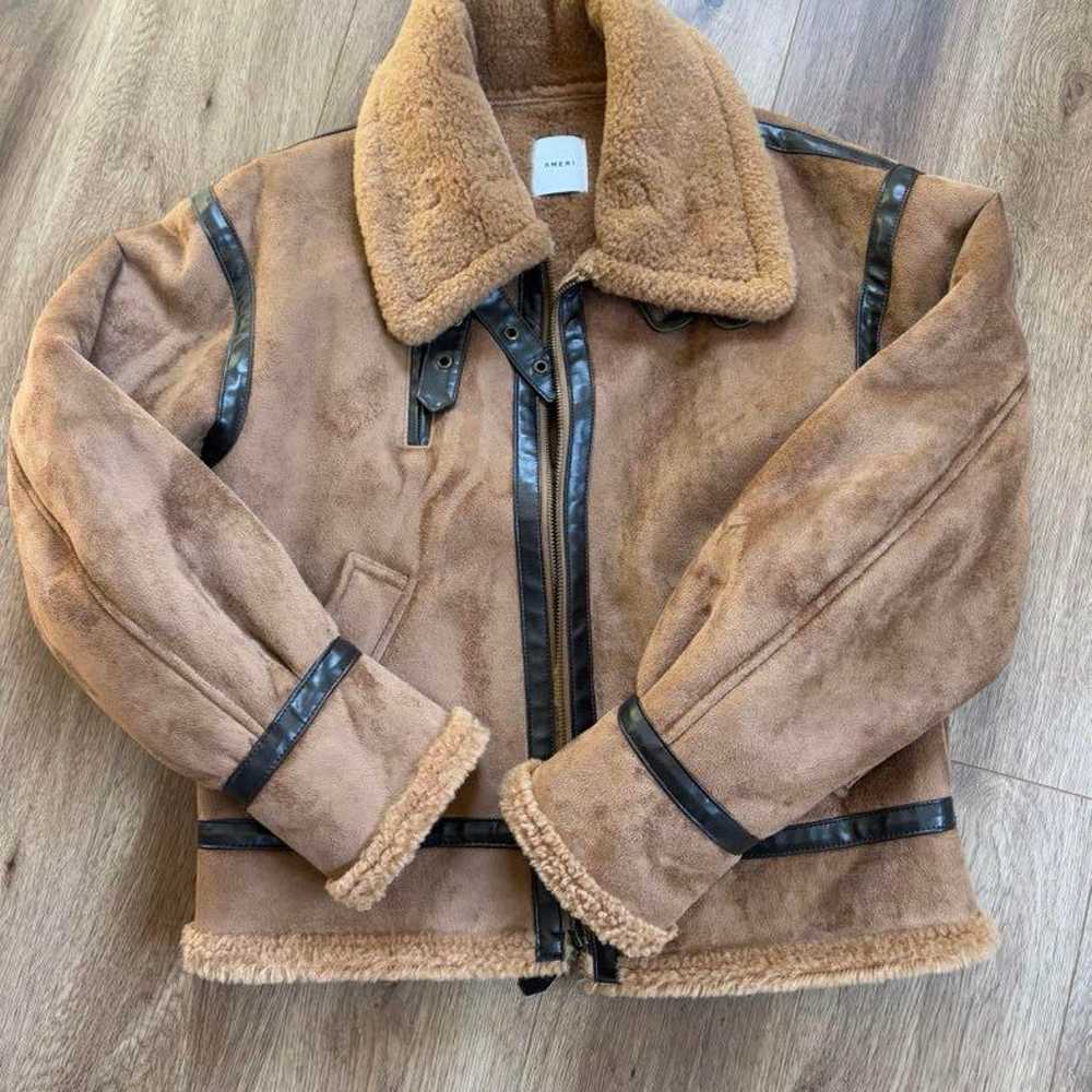 Ameri Mouton Flight Jacket - image 1